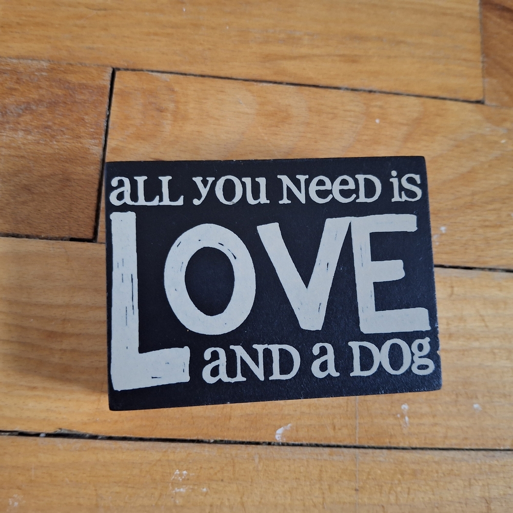 Black and White Decorative Sign